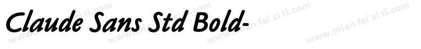 Claude Sans Std Bold字体转换